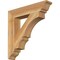 Ekena Millwork Balboa Traditional Rough Sawn Bracket, Western Red Cedar, 4"W x 22"D x 22"H BKT04X22X22BOA01RWR - alternate 1